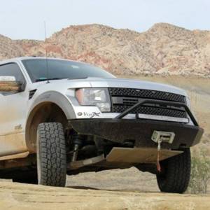 Iron Cross - Iron Cross 22-415-RAP Winch Front Bumper with Push Bar for Ford Raptor 2009-2014 - Gloss Black - Image 4