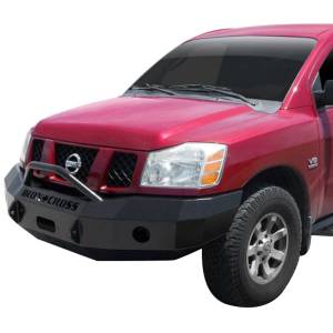 Iron Cross - Iron Cross 22-925-16 Winch Front Bumper with Push Bar for Nissan Titan XD 2016-2019 - Gloss Black - Image 2