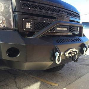 Iron Cross - Iron Cross 22-525-07-MB Winch Front Bumper with Push Bar for Chevy Silverado 2500/3500 2007-2010 - Matte Black - Image 5