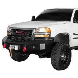Iron Cross - Iron Cross 22-325-07-MB Winch Front Bumper with Push Bar for GMC Sierra 2500/3500 2007-2014 - Matte Black - Image 2