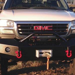 Iron Cross - Iron Cross 22-325-07-MB Winch Front Bumper with Push Bar for GMC Sierra 2500/3500 2007-2014 - Matte Black - Image 3