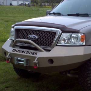 Iron Cross - Iron Cross 22-415-04-MB Winch Front Bumper with Push Bar for Ford F150 2004-2008 - Matte Black - Image 4