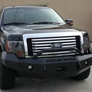 Iron Cross - Iron Cross 22-415-09-MB Winch Front Bumper with Push Bar for Ford F150 2009-2014 - Matte Black - Image 6