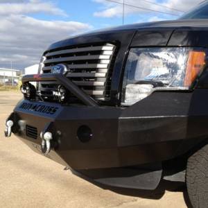 Iron Cross - Iron Cross 22-415-09-MB Winch Front Bumper with Push Bar for Ford F150 2009-2014 - Matte Black - Image 10
