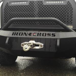 Iron Cross - Iron Cross 22-415-15-MB Winch Front Bumper with Push Bar for Ford F150 2015-2017 - Matte Black - Image 5