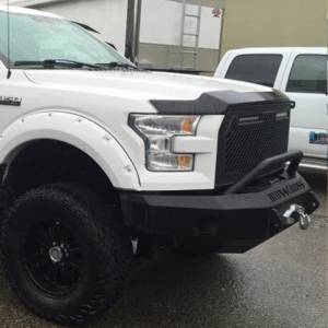 Iron Cross - Iron Cross 22-415-18-MB Winch Front Bumper with Push Bar for Ford F150 2018-2019 - Matte Black - Image 4