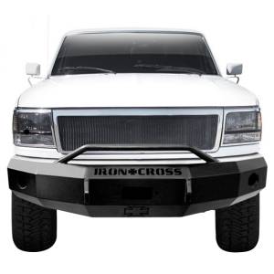 Iron Cross - Iron Cross 22-415-92-MB Winch Front Bumper with Push Bar for Ford F150/F250/F350 1992-1996 - Matte Black - Image 2