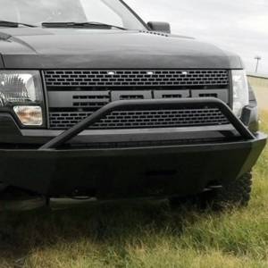 Iron Cross - Iron Cross 22-415-RAP-MB Winch Front Bumper with Push Bar for Ford Raptor 2009-2014 - Matte Black - Image 2