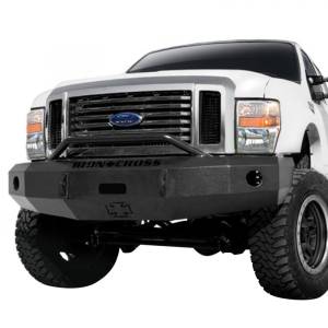 Iron Cross - Iron Cross 22-425-08-MB Winch Front Bumper with Push Bar for Ford F250/F350/F450 2008-2010 - Matte Black - Image 2