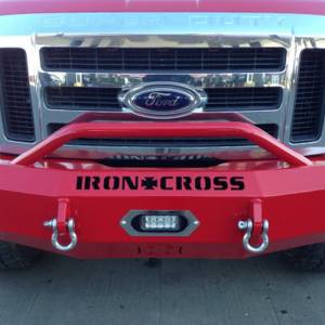 Iron Cross - Iron Cross 22-425-08-MB Winch Front Bumper with Push Bar for Ford F250/F350/F450 2008-2010 - Matte Black - Image 3