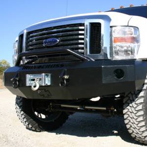 Iron Cross - Iron Cross 22-425-08-MB Winch Front Bumper with Push Bar for Ford F250/F350/F450 2008-2010 - Matte Black - Image 4