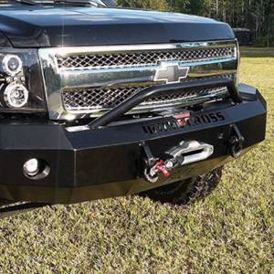 Iron Cross - Iron Cross 22-515-07-MB Winch Front Bumper with Push Bar for Chevy Silverado 1500 2007-2013 - Matte Black - Image 3