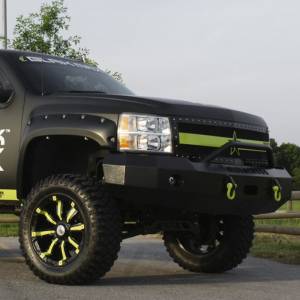 Iron Cross - Iron Cross 22-515-07-MB Winch Front Bumper with Push Bar for Chevy Silverado 1500 2007-2013 - Matte Black - Image 8