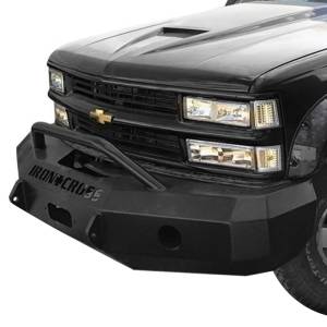 Iron Cross - Iron Cross 22-515-88-MB Winch Front Bumper with Push Bar for Chevy Silverado 1500/2500/3500 1988-1998 - Matte Black - Image 2