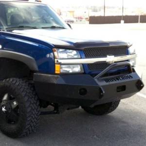 Iron Cross - Iron Cross 22-525-03-MB Winch Front Bumper with Push Bar for Chevy Silverado 2500/3500 2003-2006 - Matte Black - Image 3