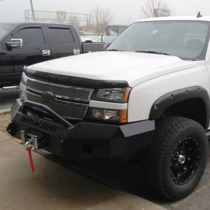 Iron Cross - Iron Cross 22-525-03-MB Winch Front Bumper with Push Bar for Chevy Silverado 2500/3500 2003-2006 - Matte Black - Image 5