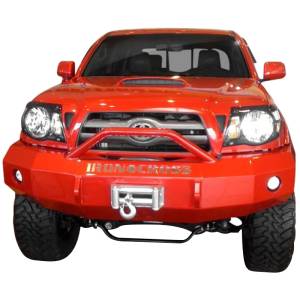 Iron Cross - Iron Cross 22-705-07-MB Winch Front Bumper with Push Bar for Toyota Tacoma 2005-2011 - Matte Black - Image 2