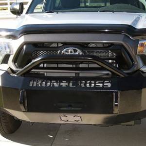 Iron Cross - Iron Cross 22-705-12-MB Winch Front Bumper with Push Bar for Toyota Tacoma 2012-2015 - Matte Black - Image 4