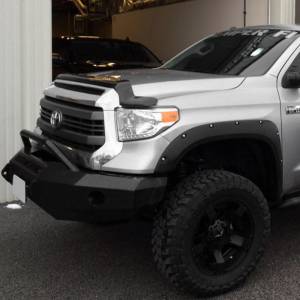 Iron Cross - Iron Cross 22-715-14-MB Winch Front Bumper with Push Bar for Toyota Tundra 2014-2018 - Matte Black - Image 3