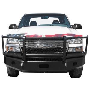 Iron Cross - Iron Cross 24-515-03 Winch Front Bumper with Grille Guard for Chevy Silverado 1500 2003-2006 - Gloss Black - Image 2