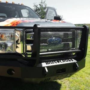 Iron Cross - Iron Cross 24-425-11-MB Winch Front Bumper with Grille Guard for Ford F250/F350/F450 2011-2016 - Matte Black - Image 6