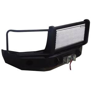 Iron Cross - Iron Cross 24-325-07-MB Winch Front Bumper with Grille Guard for GMC Sierra 2500/3500 2007-2014 - Matte Black - Image 2