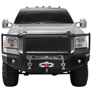 Iron Cross - Iron Cross 24-425-05-MB Winch Front Bumper with Grille Guard for Ford F250/F350/F450 2005-2007 - Matte Black - Image 2