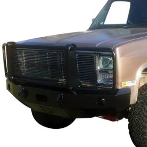 Iron Cross - Iron Cross 24-515-81-MB Winch Front Bumper with Grille Guard for Chevy Silverado 1500/2500/3500 1981-1987 - Matte Black - Image 2