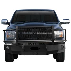 Iron Cross - Iron Cross 24-615-09-MB Winch Front Bumper with Grille Guard for Dodge Ram 1500 2009-2012 - Matte Black - Image 2