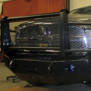 Iron Cross - Iron Cross 24-625-10-MB Winch Front Bumper with Grille Guard for Dodge Ram 2500/3500 2010-2018 - Matte Black - Image 3