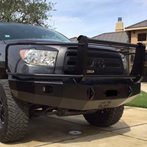 Iron Cross - Iron Cross 24-715-07-MB Winch Front Bumper with Grille Guard for Toyota Tundra 2007-2013 - Matte Black - Image 3