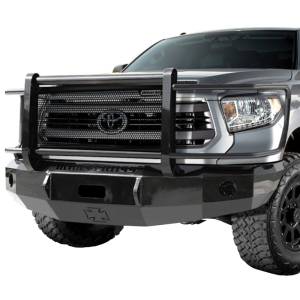 Iron Cross - Iron Cross 24-715-14-MB Winch Front Bumper with Grille Guard for Toyota Tundra 2014-2019 - Matte Black - Image 2