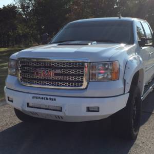 Iron Cross - Iron Cross 40-325-07 Low Profile Front Bumper for GMC Sierra 2500/3500 2007-2014 - Gloss Black - Image 2