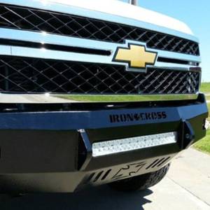 Iron Cross - Iron Cross 40-525-11 Low Profile Front Bumper for Chevy Silverado 2500/3500 2011-2014 - Gloss Black - Image 3