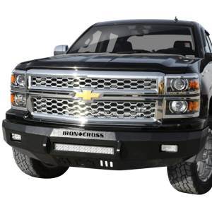 Iron Cross 40-515-14 Low Profile Front Bumper for Chevy Silverado 1500 2014-2015 - Gloss Black