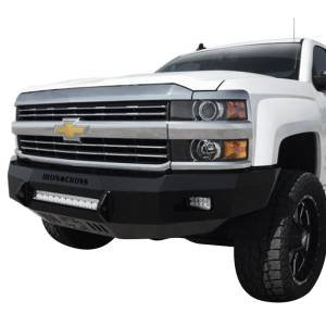 Iron Cross 40-525-15 Low Profile Front Bumper for Chevy Silverado 2500/3500 2015-2019 - Gloss Black