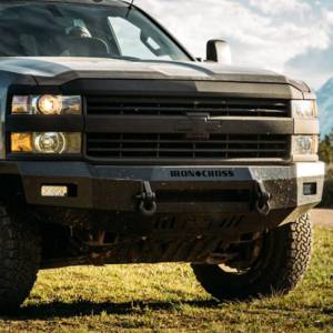 Iron Cross - Iron Cross 40-525-15 Low Profile Front Bumper for Chevy Silverado 2500/3500 2015-2019 - Gloss Black - Image 18