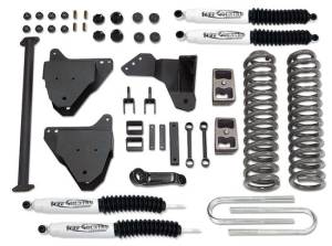 2005-2007 Ford F350 Super Duty 4x4 - 5" Lift Kit (with replacement radius arm drop brackets) by (excludes dually models) Tuff Country - 24974
