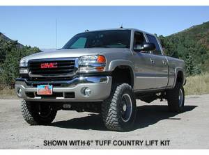 Tuff Country - 2006 Chevy Silverado 1500 4x4 - 6" Lift Kit (with 1 piece sub frame) by (fits models with o factory air ride shocks) Tuff Country - 16956 - Image 2