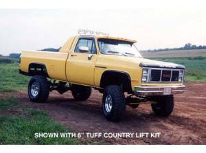 Tuff Country - 1973-1987 Chevy Truck 1/2 ton 4x4 K10 - 6" Lift Kit EZ-Ride by Tuff Country - 16710K - Image 2