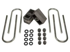 1973-1987 Chevy Truck 3/4 ton 4wd - 3" Rear Block & U-Bolt Kit Tuff Country - 97009