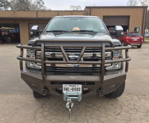 Bodyguard - Bodyguard EEC20BYFRT T2 Extreme Front Bumper with Sensor Holes and Factory Light Holes Standard skid plate Textured Black Chevy 2500HD/3500 2020-2020 - Image 4