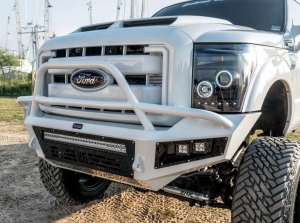Bodyguard - Bodyguard GCG15BY1T A2L Sport Front Bumper with Sensor Holes Single Light Bar cutout Textured Black GMC 2500/3500 2015-2019 - Image 5