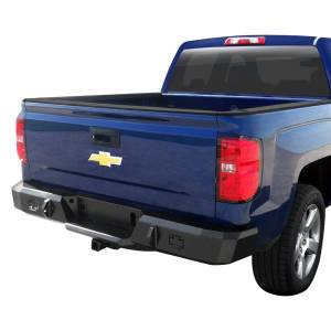 Iron Cross - Iron Cross 21-525-15 Rear Bumper for Chevy Silverado 2500/3500 2015-2019 - Gloss Black - Image 2
