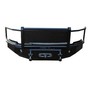 Iron Cross 24-915-16 Winch Front Bumper with Grille Guard for Nissan Titan 2016-2019 - Gloss Black