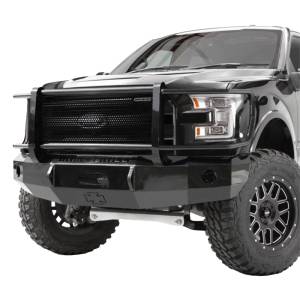 Iron Cross - Iron Cross 24-915-16 Winch Front Bumper with Grille Guard for Nissan Titan 2016-2019 - Gloss Black - Image 2