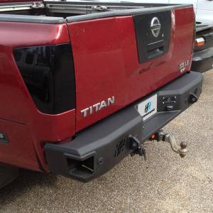 Hammerhead Bumpers - Hammerhead 600-56-0095 Rear Bumper with Sensor Holes for Nissan Titan 2004-2009 - Image 3