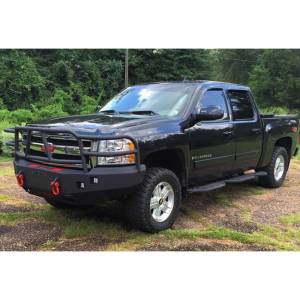 Hammerhead Bumpers - Hammerhead 600-56-0054 X-Series Winch Front Bumper with Full Brush Guard and Square Light Holes for Chevy Silverado 1500 2007-2013 - Image 3