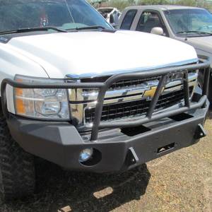 Hammerhead Bumpers - Hammerhead 600-56-0057 X-Series Winch Front Bumper with Full Brush Guard and Square Light Holes for Chevy Silverado 2500/3500 2007-2010 - Image 3