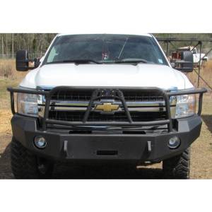 Hammerhead Bumpers - Hammerhead 600-56-0057 X-Series Winch Front Bumper with Full Brush Guard and Square Light Holes for Chevy Silverado 2500/3500 2007-2010 - Image 4